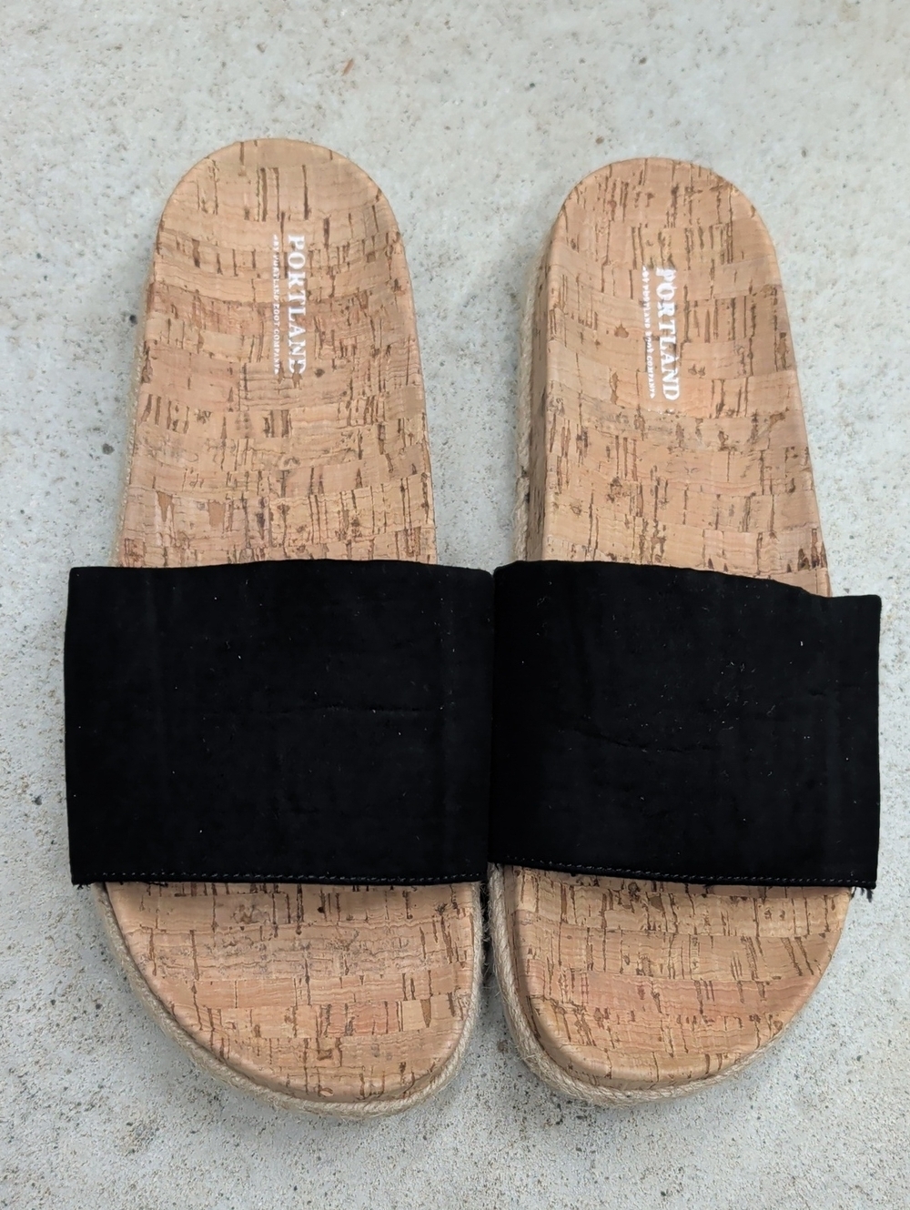 Portland Boot Company platform sandals cork sport slides
